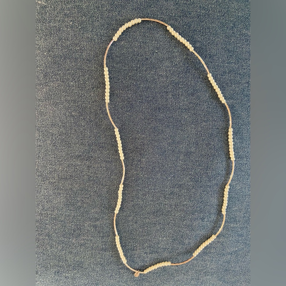Minimalist, Chrysalis necklace/bracelet sterling and pearls